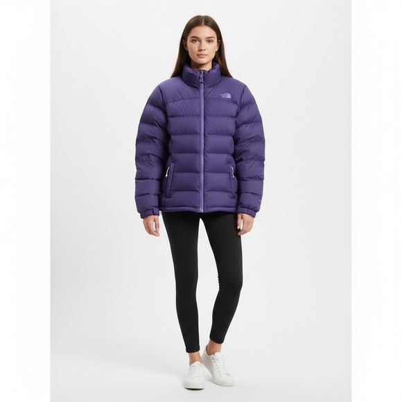 The North Face Womens Small Purple Nuptse 700 Down Puffer Jacket Vintage Warm - Picture 1 of 11